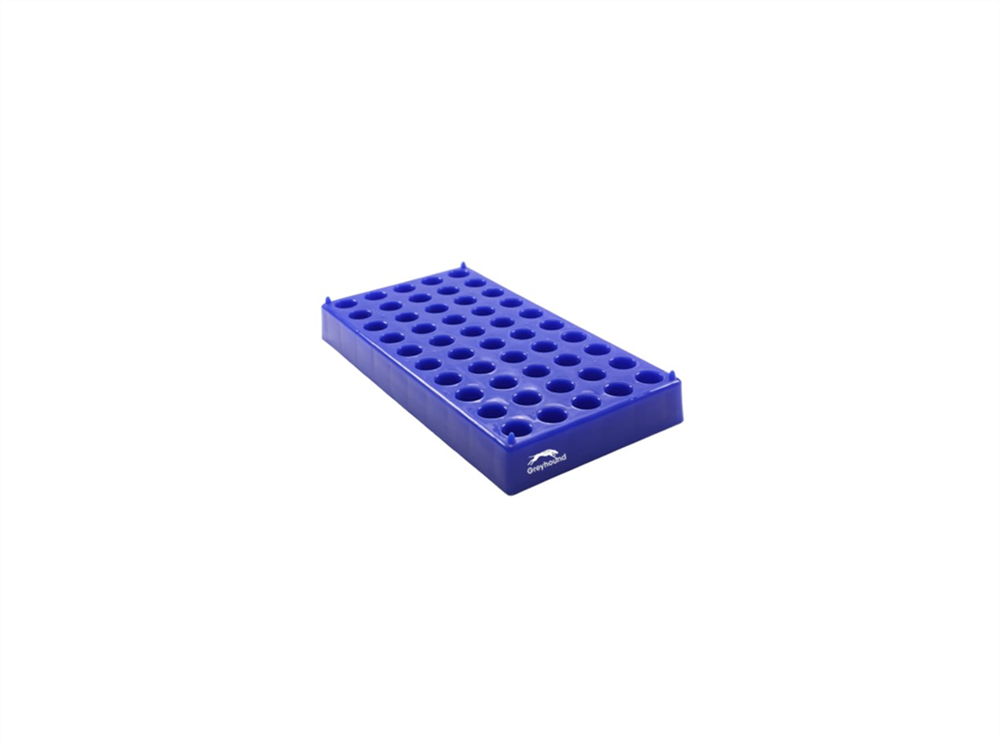 Picture of 50 Position Vial Rack (For 15mm vials) - Blue